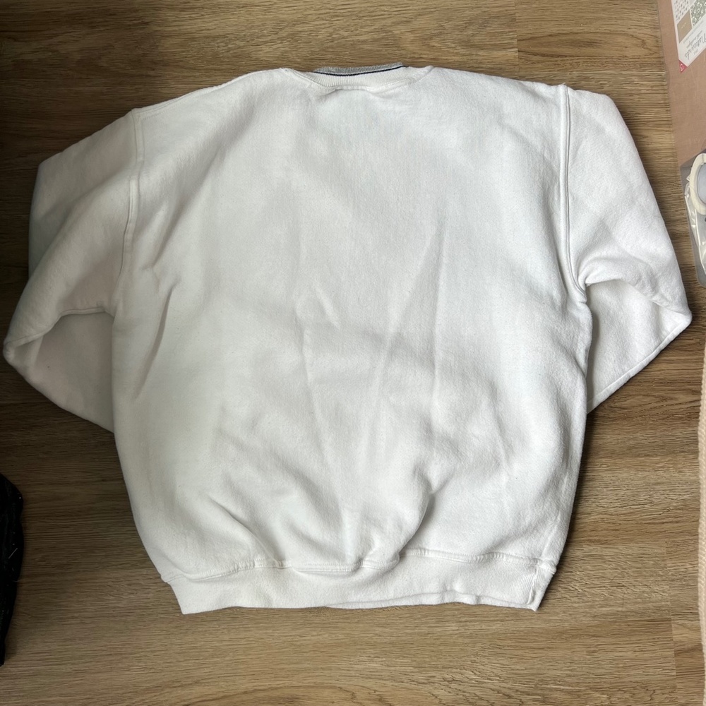 ✖️SOLD✖️Vintage Jerzees White American USA Graphic Crew Neck Sweatshirt - Picture 5 of 5